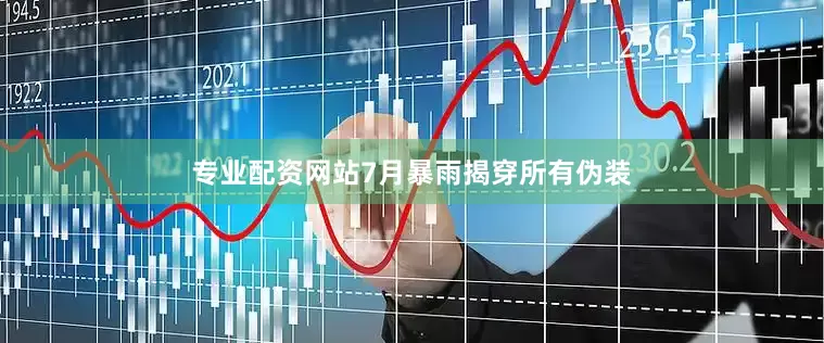 专业配资网站7月暴雨揭穿所有伪装